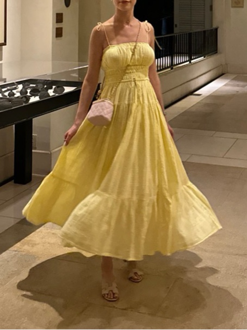 J.Crew Clio Maxi Dress (Yellow) Size Large